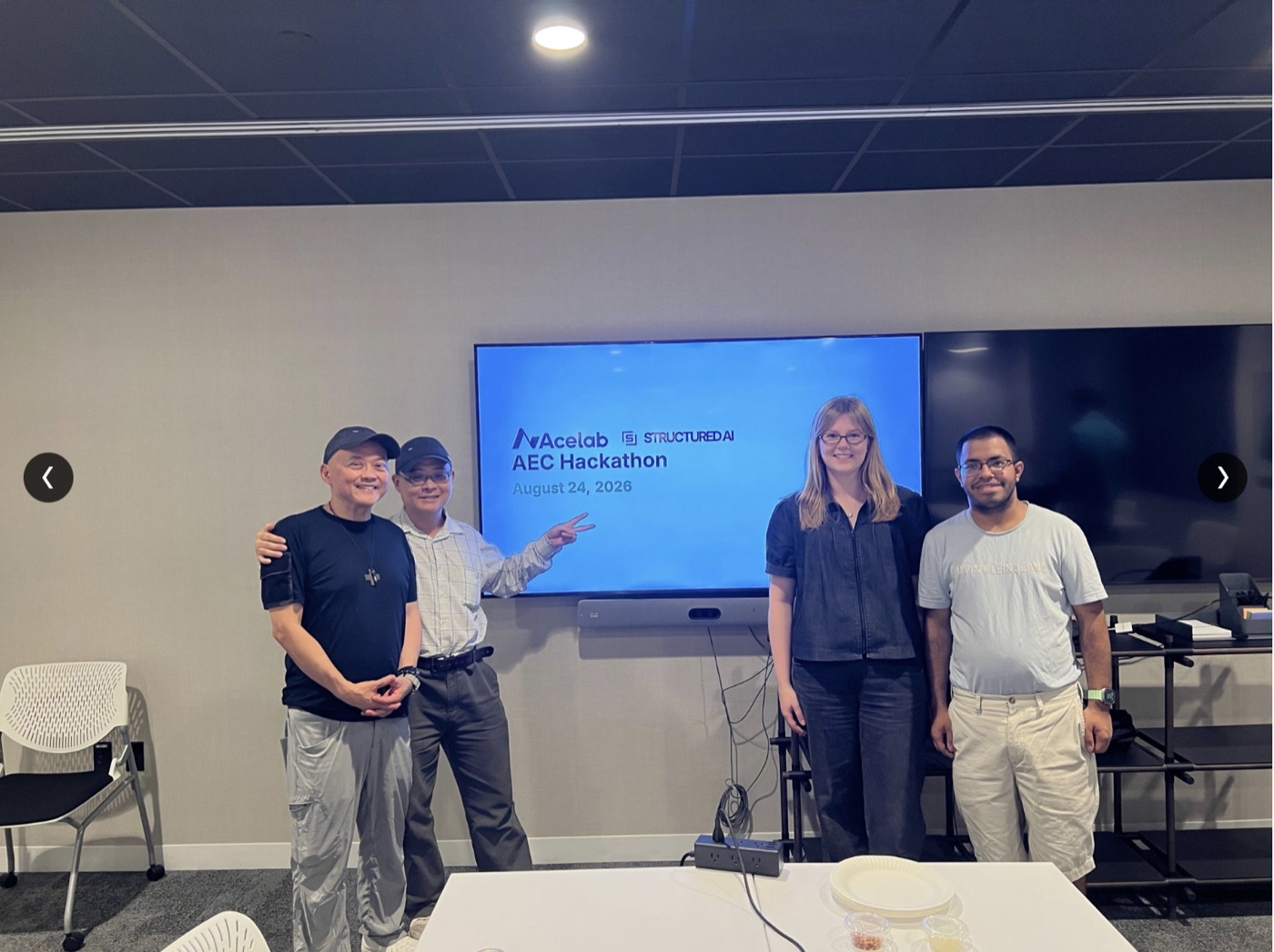 Third-place team at the Acelab and Structured AI AEC Hackathon in New York City